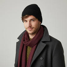 Unisex Heavy Knit Beanie Hat with Wide Cuff, Warm Winter Knitted Cap