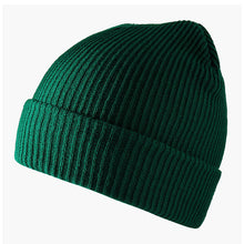 100% Pure Cashmere Ribbed Cuffed Beanie for Men, Ultra-Soft Winter Knit Hat