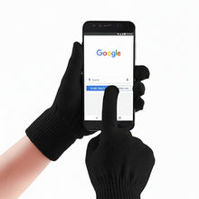 4 Pairs Winter Knit Gloves, Unisex Full-Finger Stretch Warm Mittens for Cold Weather