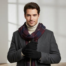 4 Pairs Winter Knit Gloves, Unisex Full-Finger Stretch Warm Mittens for Cold Weather