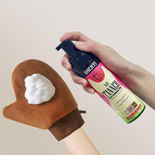 2-Piece Self Tanning Mitt Set, Reusable Velvet Applicator Gloves with Thumb & Mini Face Mitt for Even Tan